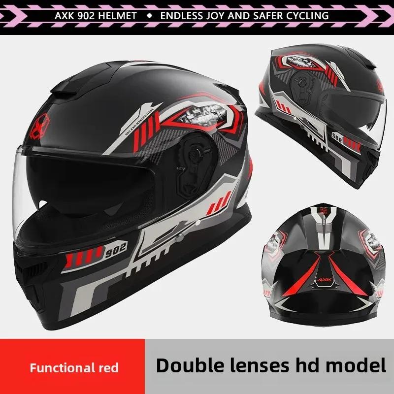 Unisex Motorcycle Helmet Winter Anti-Fog Warm Full Cover Helmet For Men And Women Electric Car Cycle Motorcycle Equipment Access