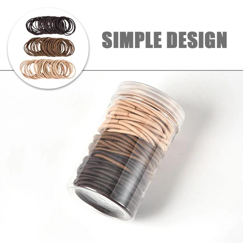 

100 ШТ. Цветные Женские Эластичные Резинки для Волос Скранчи Держатель для Хвоста Головной Убор Резинки для Волос Повязка на Голову для Девочек Аксессуары для Волос