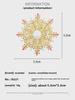 Luxurious South Korean Snowflake Brooch with Zircon Inlaid Diamonds – Elegant Corsage Pin for Suits and Coats.