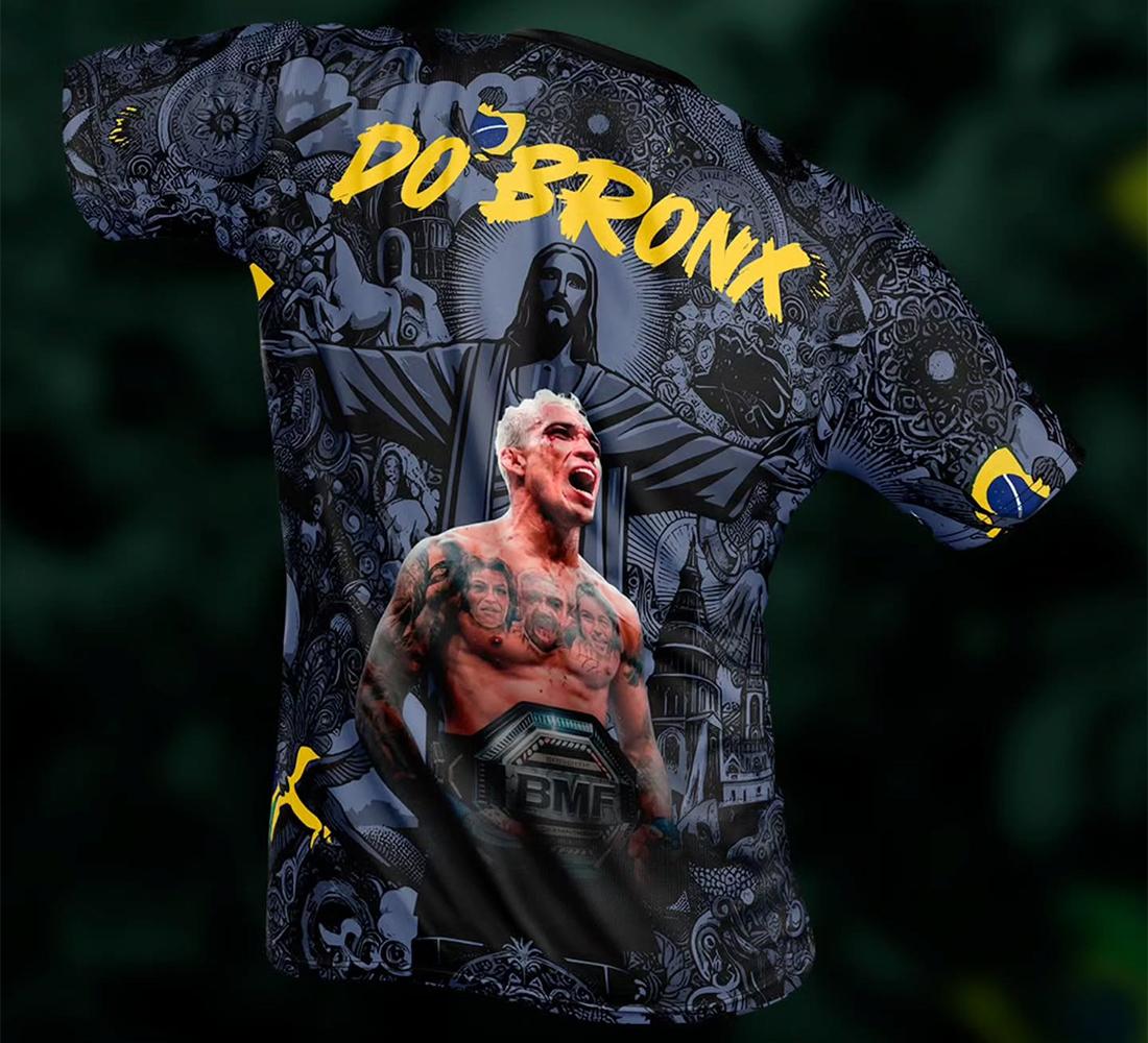 

New Summer 2026 Brazilian Son Charles Oliveira MMA Boxing Fighting Tee Men Women Oversized Breathable Quick Drying Sports Shirt XS