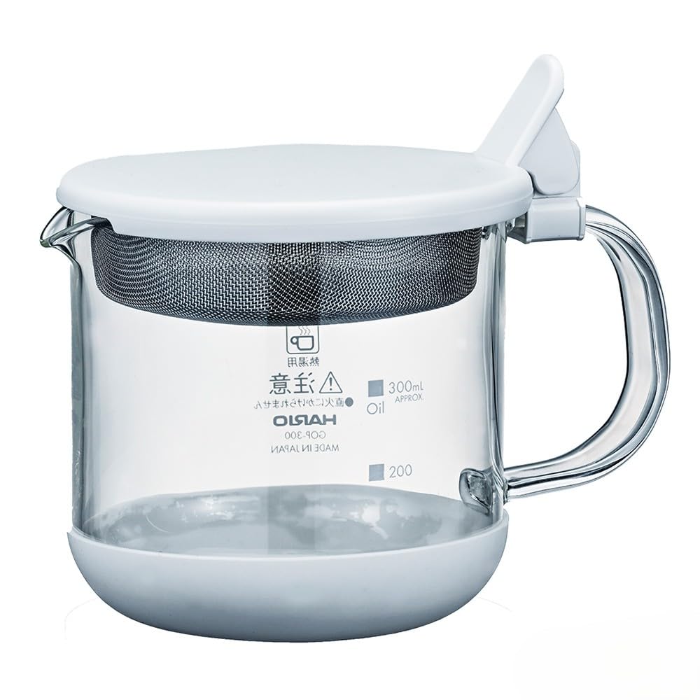 

Сделано в Японии, Компактный стеклянный масленка, Термостойкое стекло, Объем 300 мл, GOP-300-W