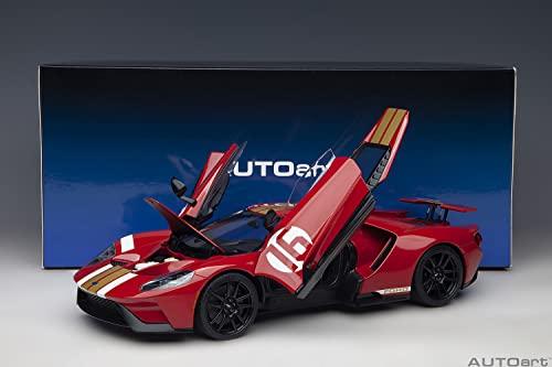 AUTOart 1/18 Scale Ford GT Alan Mann Heritage Edition Red/Gold Stripes Finished Product