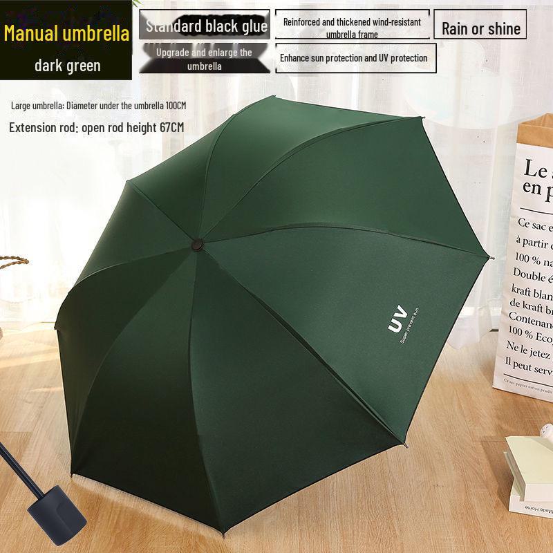 Parapluie pliant automatique pour femme avec protection UV et logo