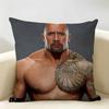 The RRock DDwayne Cushion Cover Natural Linen Organic Fabric DoubleSided Printing Room Sofa Decor Pillow Case