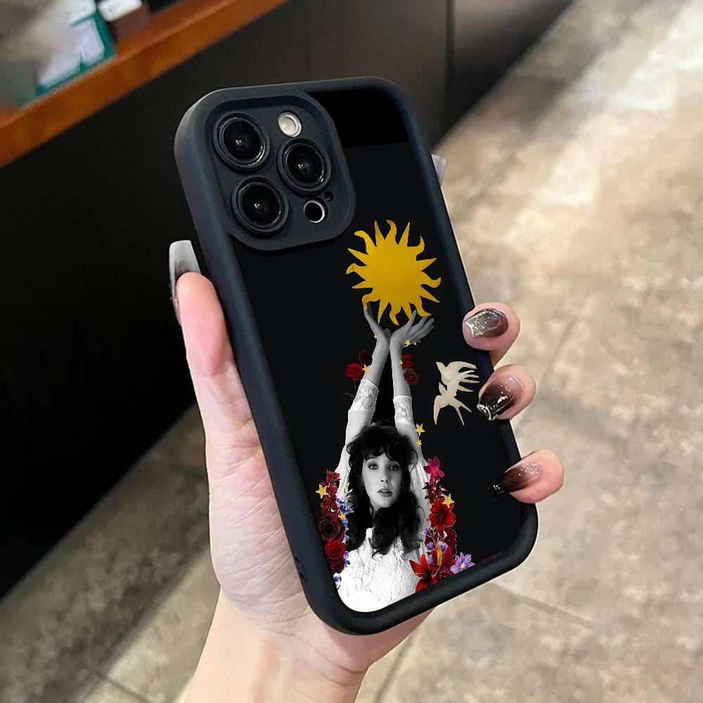 

K-Kate B-Bush Phone Case For iPhone 17,16,15,14,13,12,11,Pro,Max,Plus,X,XS,SE4,E,Mini Black Thickened border Case iPhone 15 Pro
