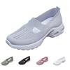 Women Slip On Athletic Shoes Lightweight Breathable Flyknit Mesh Platform Sole Casual Walking Sneakers for Daily Wear