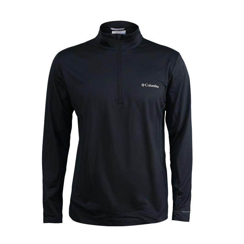 Columbia Outdoor Exploration Series Quick-Dry Breathable Comfortable Long Sleeve T-Shirt Men tops Black AE9820-010