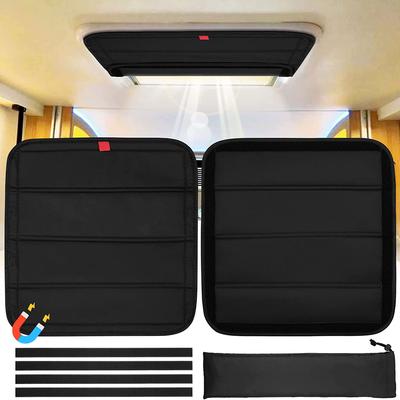 Store magnétique pour fenêtre de camping-car, 3 couches, épais, occultant, isolant pour camping-cars, caravanes, caravanes, pare-soleil pliable pour ventilation de camping-car