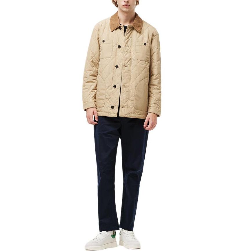 LACOSTE Puffer Jacket Men's Milk Coffee BH0689-02S