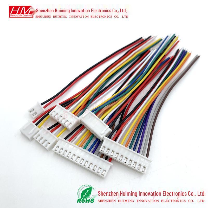 XH2.54 Terminal Wire: 2-12 Pin, Single Head, 10/20/30CM Length Options