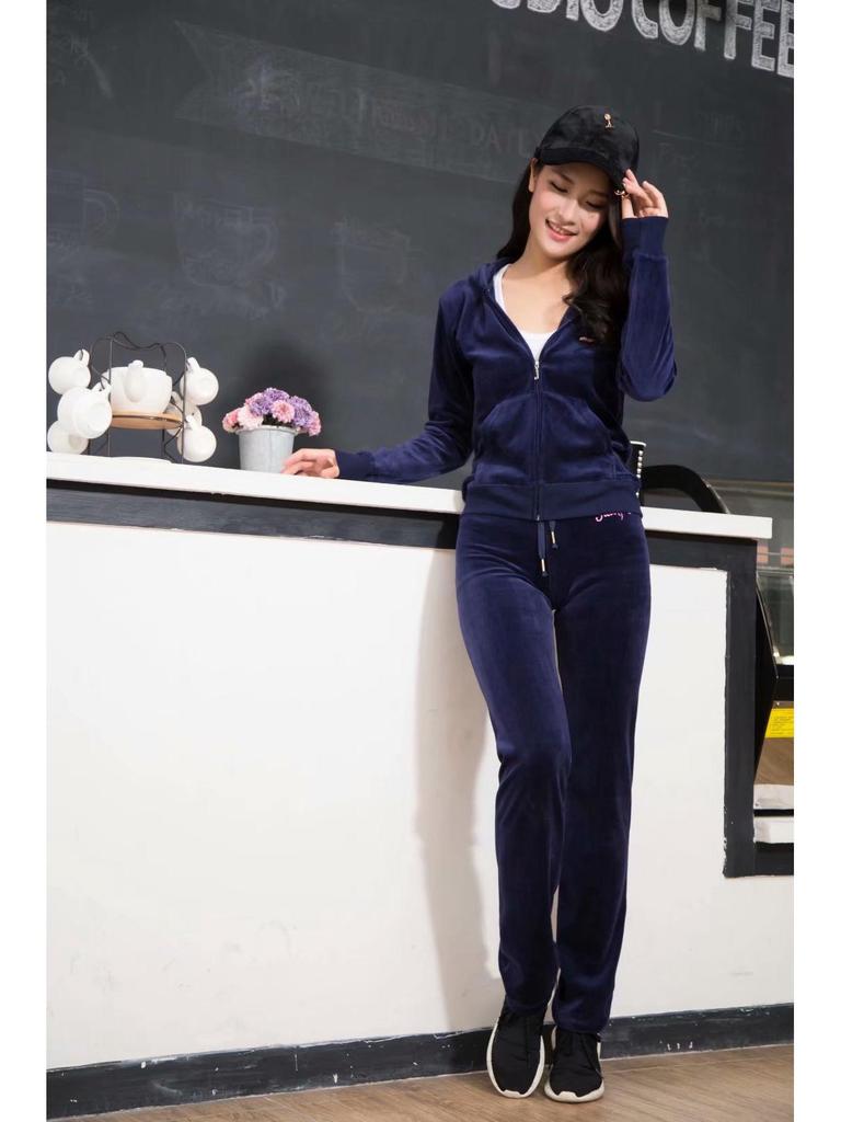 Neues Samt-Zweiteiler-Yoga-Set: Frühlings- & Herbstmode Schlankmachende Freizeit-Damenbekleidung