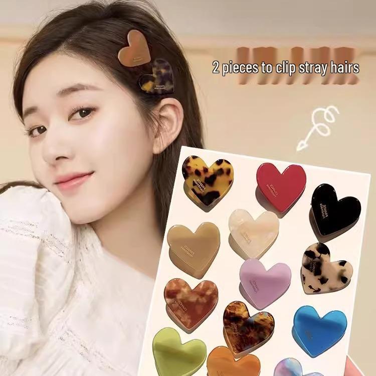 Retro Chic Heart Hair Clip: Cute, Simple, Versatile Side Clip