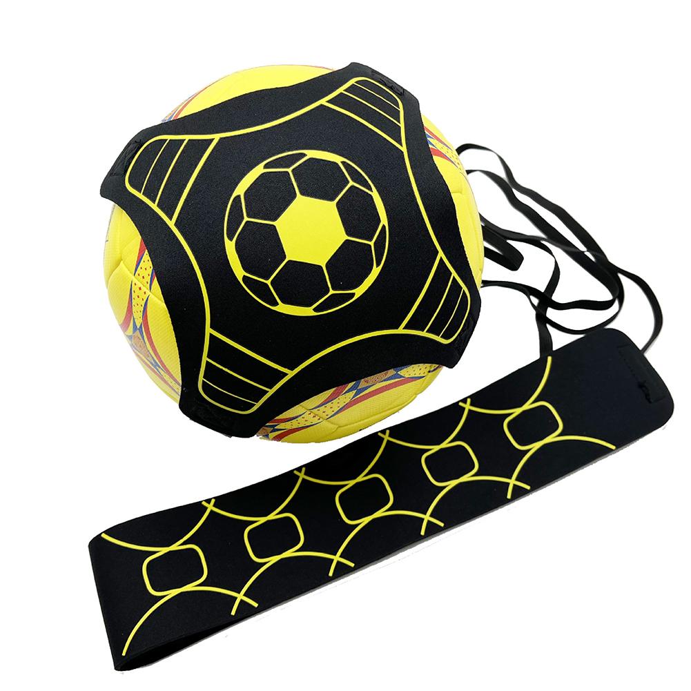 Football Kick Trainer Adjustable Soccer Ball Training Nylon Cloth Soccer Trainer Solo Belt Elastic Auxiliary Fitness Equipment