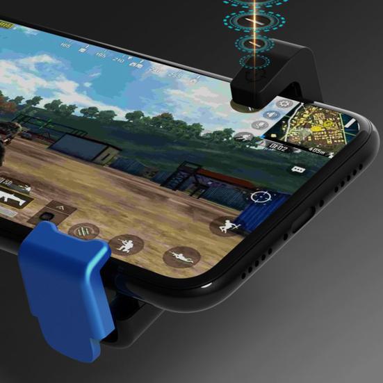 Telefon Tetikleyicileri Twin Turbo Ergonomik Tak ve Çalıştır Tek Tık Döngü Anahtarı Dört Hızlı Frekans Klips Tasarımı Mobil Oyun Kontrol Cihazı Tetikleyicileri Telefon