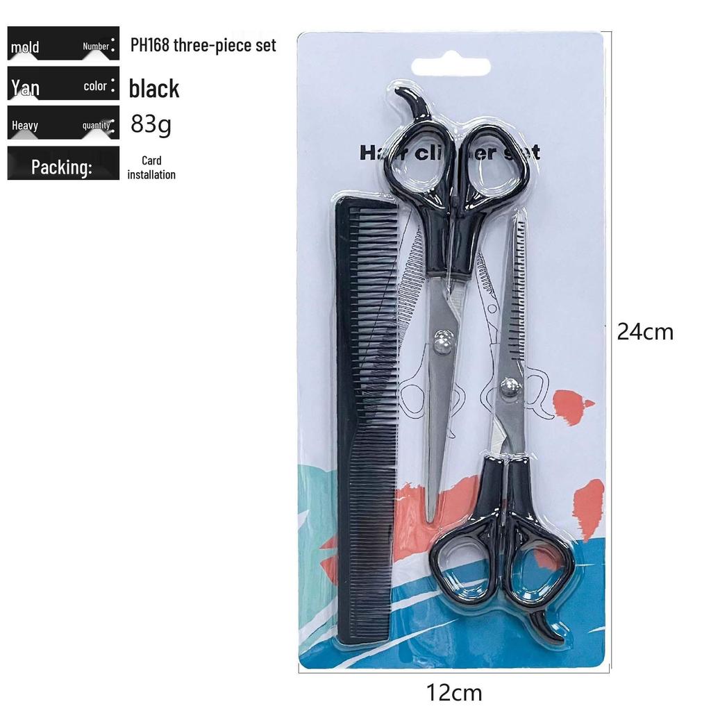 Bangs Haircutting & Styling Scissors Set - Stainless Steel Shears & Thinning Tools