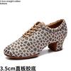 Leopard Latin Dance Shoes Jazz Tango Salsa Woman Modern Ballroom Dance Shoes Teacher Shoes 3.5cm/5cm Heels Dance Sneakers