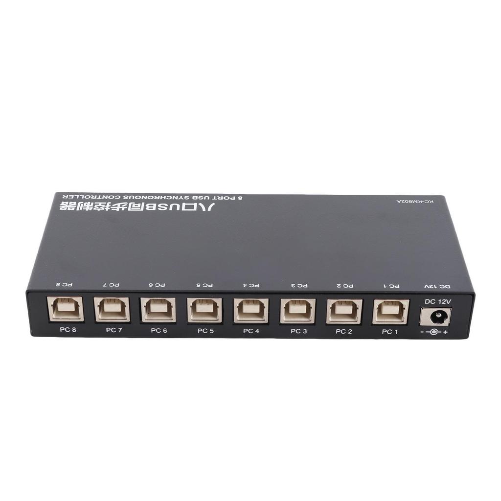 AIMOS 8 Ports USB Synchronizer USB Keyboard Mouse Synchronization Controller KVM Switcher Metal Shell Plug and Play