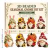 DIY 3D Gnome Bead Embroidery Set Complete Accessories Beadwork Crafts Kit for Crafting Enthusiasts Girls Women Teens Adults