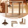 Rotating Picture Frame Decorative Birthday Gifts Office Desktop Wood Centerpiece Vertical Photo