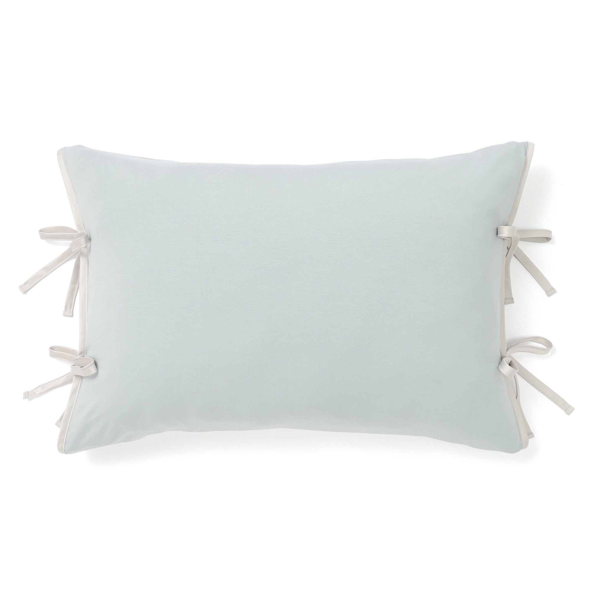 

Francfranc CICA Satin Ribbon Pillowcase, 70cm x 50cm, Blue