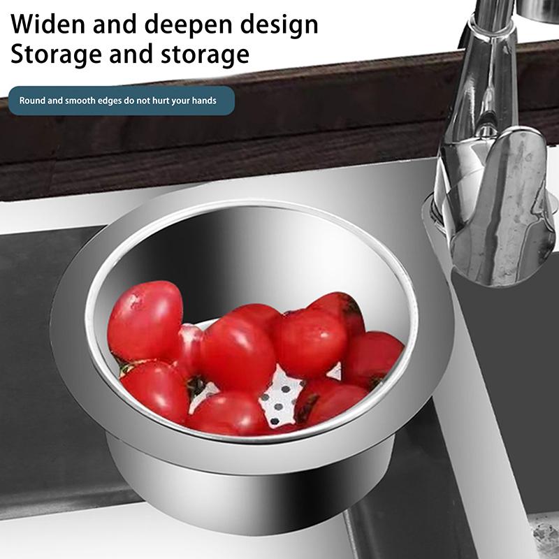 1 Pcs Swan Sink Strainer Basket Stainless Steel Corner Sink Strainer Kitchen Sink Drain Basket For Kitchen Sink