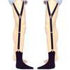 2pcs Men Shirt Stays Garters Y-Style Adjustable Elastic Leg Suspenders Straps Non-Slip Locking Clamps Suspenders Elastic Straps