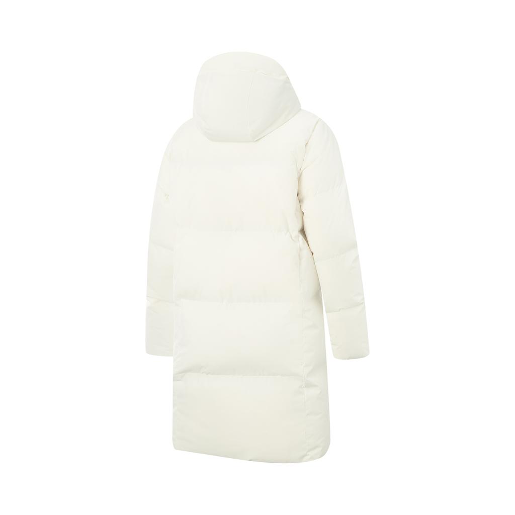 Li Ning Hot Pot Down Jacket Series Sports Fashion Versatile Casual Hooded Logo Letter Down Jacket Women outerwear AYMV406-1