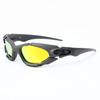 Occhiali da sole polarizzati con montatura dorata stile europeo e americano X Metal occhiali da sole sportivi da esterno futuristici per ciclismo 8001