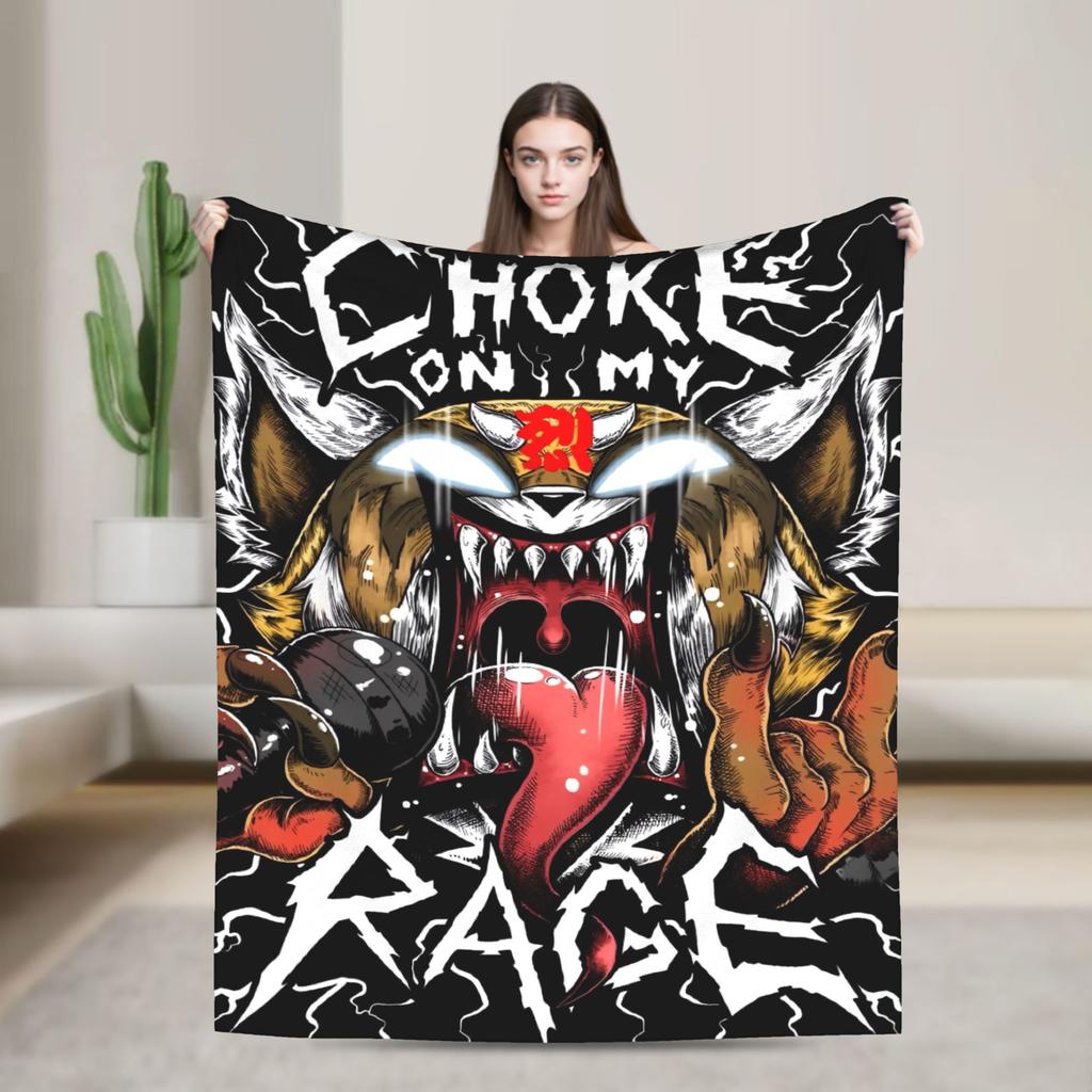 Cartoon Cute Aggretsuko Graffiti  Blanket Quality Warm Soft  Bedding Throws Winter Picnic Couch Chair Sofa Bed Graphic Bedspread