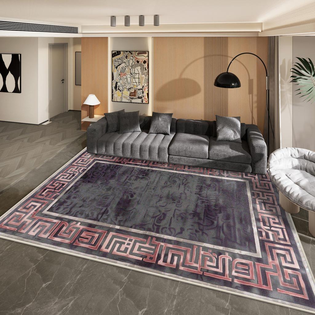 Modern Decoration Large Living Room Carpet Light Luxury Style Bedroom Bedside Soft Washable Rug Cloakroom Tatami Plush Floor Mat