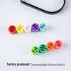 Large Transparent Colorful Number Tags for Clothing Size Clips Hangers