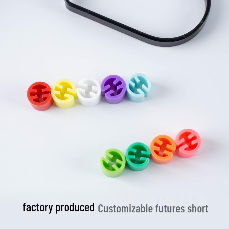 Colorful Transparent Clothing Size Tags - Large Round Numbered Hangers