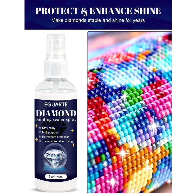 150-300ml Diamond Painting Versiegelungsspray Transparent Glänzend Perlenfixierkleber für Diamond Art Puzzle Basteln DIY Schutzglanz