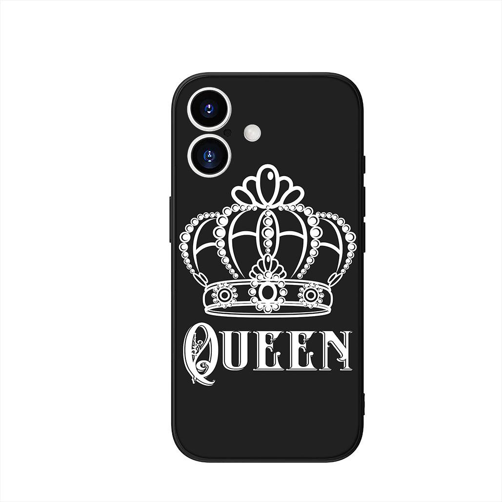 Cartoon King Queen Couple Lovers Phone Cover Case for Xiaomi Poco X7 X6 X5 F7 F6 F8 Ultra F5 M6 M7 M8 Pro C85 C75 C65 C71 C61 Poco C75