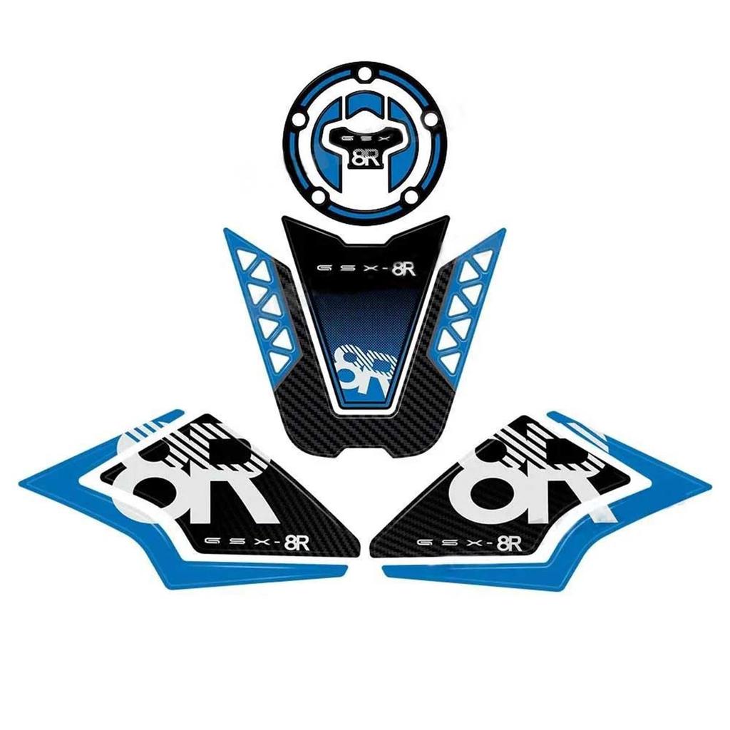 Sticker Protector Fit Suzuki GSX 8R GSX-8R 2024 Sticker Decal Accessory Bike Tank Pad Protector (Blue)