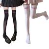 Halloween Skull Print Stockings for Women Girl Silk Leggings Tights Sock Cosplay Costume Over Knee Thigh High Long Socks