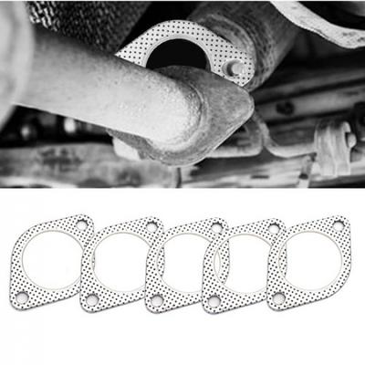 Kit de Gaxetas para Coletor de Escape com Flange de Aço de 2 Parafusos 25" Catback Silenciador de Escape Header 5 PEÇAS