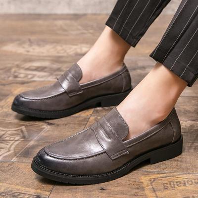 Fashion Luxury Brand Men's Loafers Leather Business Casual Slip On Shoes Male Fashion Handmade Oxford Walking Breathable Platform Shoes