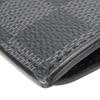 Used LOUIS VUITTON Card Case Coin / Card Holder N64038 Damier Grafitte Black Gray Compact