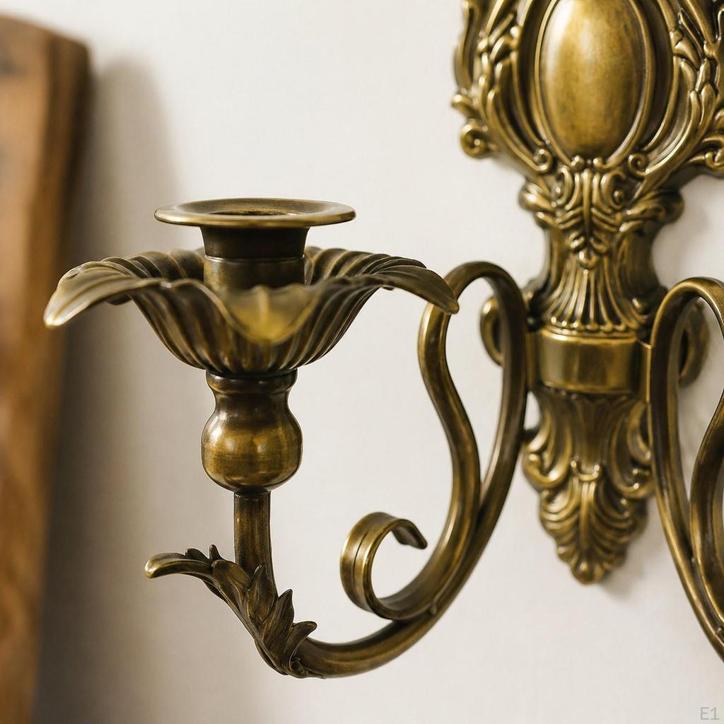 Wall Candle Sconces Candelabra Decorations Ornament Antique Holders Candlestick for Dining