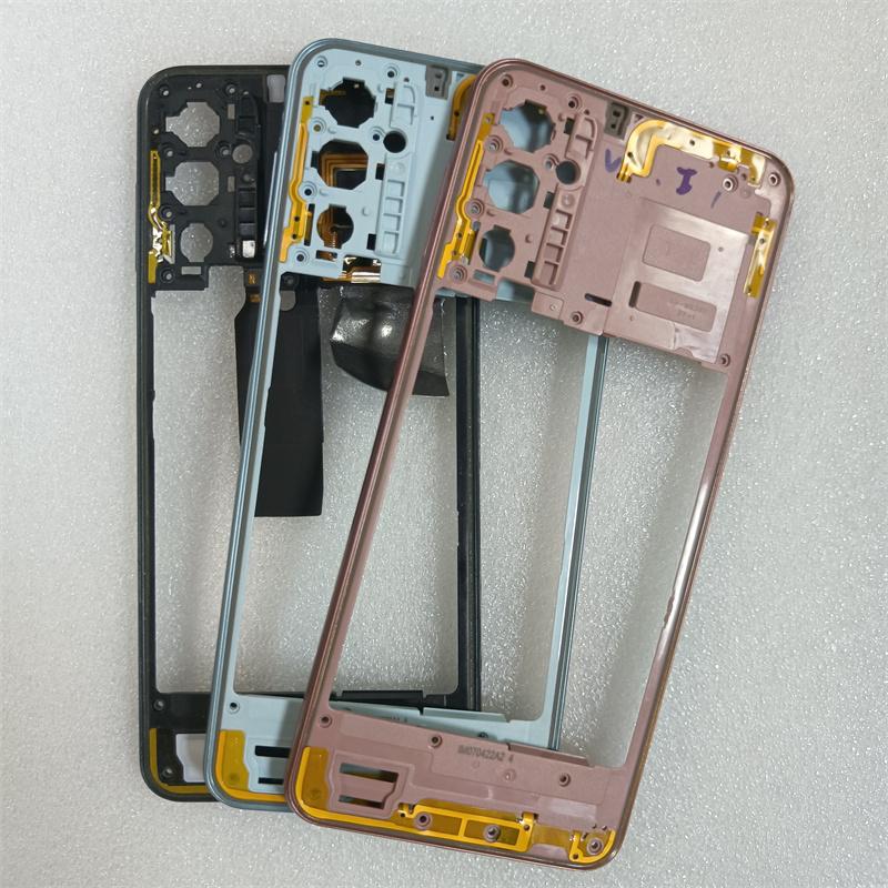 For Samsung Galaxy M23 5G M236 Middle Frame Housing Central Frame With Power Volume Button Replacement Parts