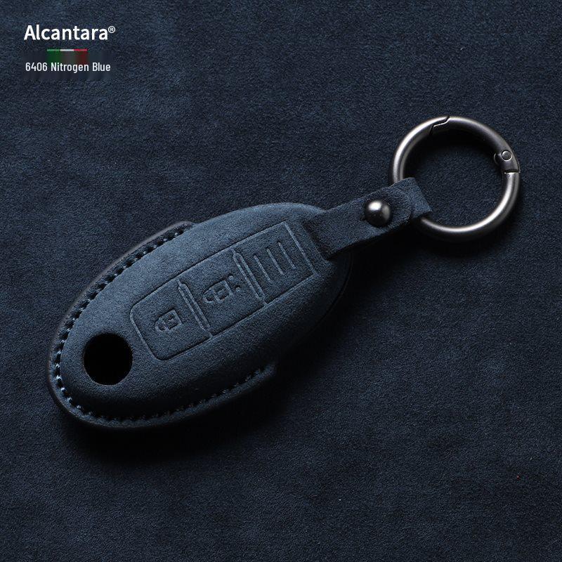 Nissan Key Cover: Full Wrap Suede Shell for Qashqai, Teana, X-Trail, Tiida, Loulan, Tuoda.