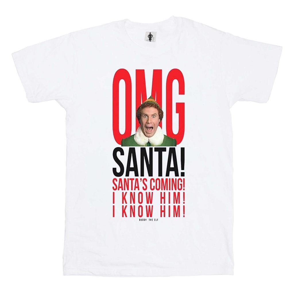 Elf Tricou din bumbac pentru femei/doamne OMG Moș Crăciun îl cunosc