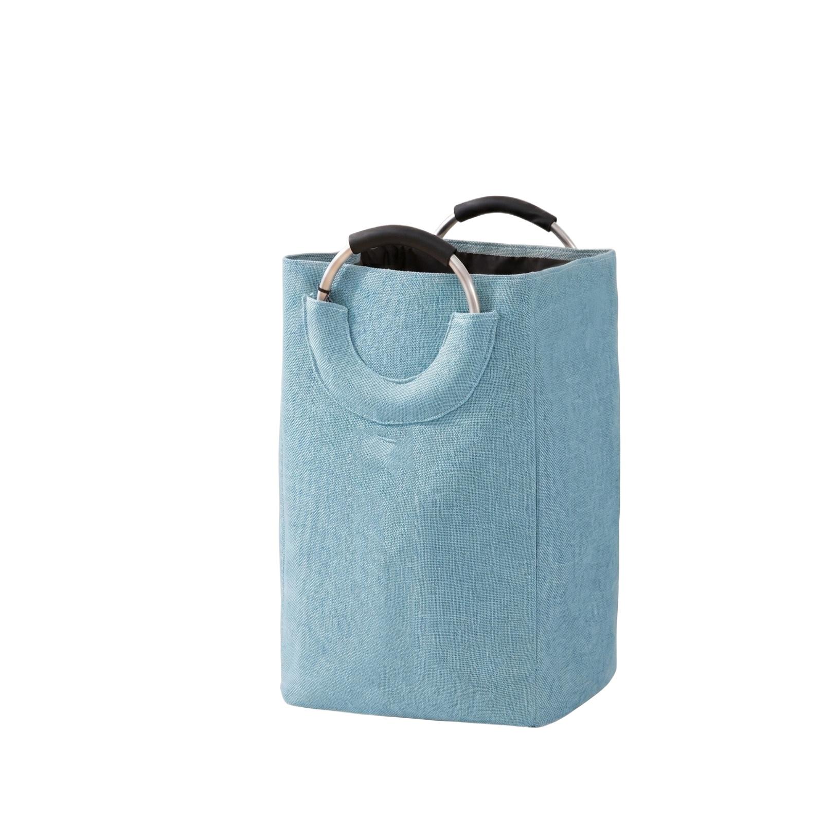 

Large Capacity Laundry Basket Storage Bin Durable Fabric Foldable Organizer for Clothes Toys Blankets with Handles for Easy Carrying one size синий
