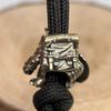 Dwarf Soldier Goblin Brass Knife Beads EDC DIY Woven Bracelets Lanyard Pendant Accessories Men Outdoor Tool Hangings Charms