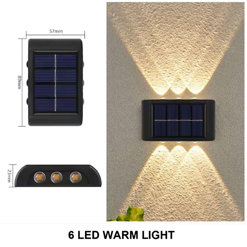 

Solar Outdoor Wall Lamp IP65 Waterproof LED Garden Terrace Deck Fence Decoration Autumn Decoration Home Decoration 1PC