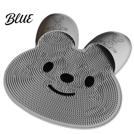 Exfoliating Foot Scrubber Soothing Easy Silicone Bristles Shape Soft Mat Bunny Achy Feet To Clean