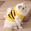 2026 Pet Kitten Clothes COS 3D Bee Transformation Dress Small Dog Autumn/Winter Velvet Clothes Dog Clothes