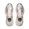 Li Ning Xingji Cushioning Abrasion Resistant Breathable Low Top Chunky Sneakers Women's Silver White Pink AGCV354-3