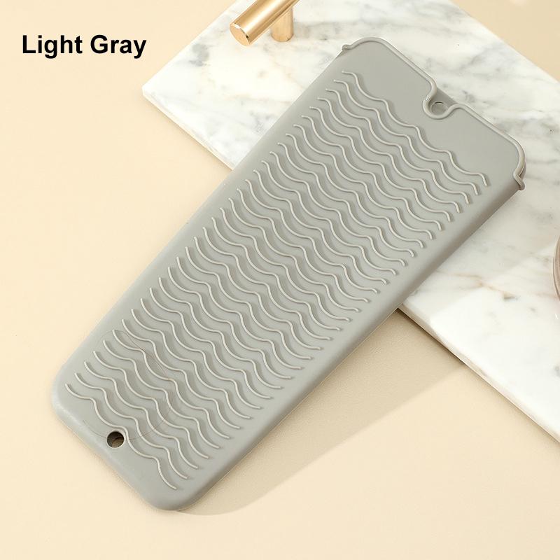 Silicone Hair Curling Wand Cover Hair Straightener Storage Bag Hairdressing Curling Iron Insulation Mat Heat Resistant Pouch